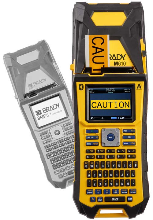 Nowa drukarka M610 przed starą drukarką BMP61